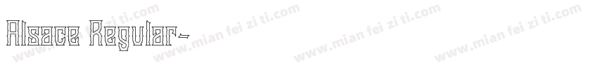 Alsace Regular字体转换